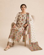 Banarsi Viscose Silk Chiffon Shalwar Kameez product image 4