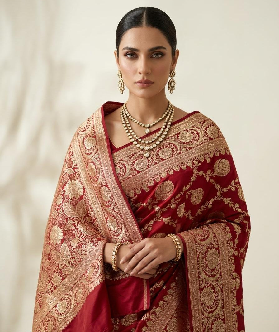 Banarsi PETHA Silk Indian Saree
