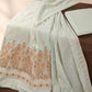 Mint green Banarsi Viskos Shifon two-piece fabric detail