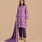 Dusty Lilac Floral Printed Lawn 3-Piece - view 4