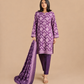 Dusty Lilac Floral Printed Lawn 3-Piece - view 3